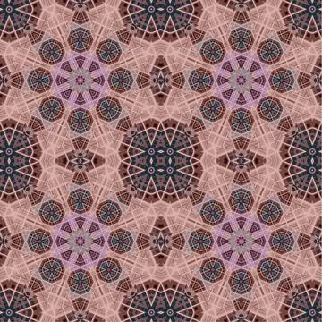 Seamless abstract square pattern. Watercolor art texture Stock Illustration