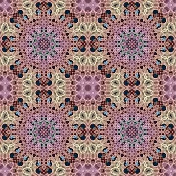 Seamless abstract square pattern. Watercolor art texture Stock Illustration