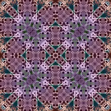 Seamless abstract square pattern. Watercolor and alcohol ink. Author's patter Illustrazione stock