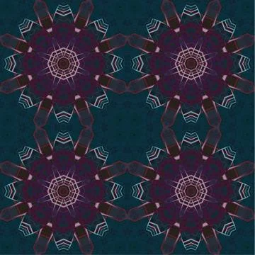 Seamless abstract square pattern. Watercolor art texture Stock Illustration