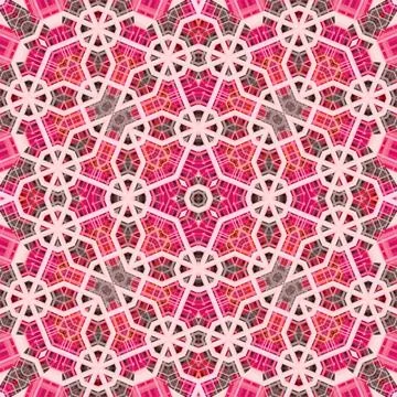 Seamless abstract square pattern. Watercolor and alcohol ink. Author's patter Stock Illustration