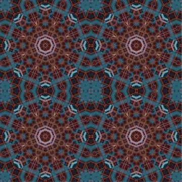Seamless abstract square pattern. Watercolor art texture Stock Illustration