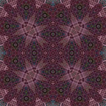 Seamless abstract square pattern. Watercolor and alcohol ink. Author's patter Stock Illustration