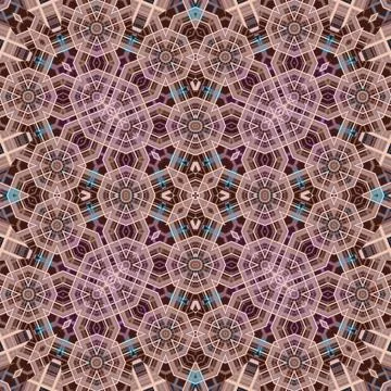 Seamless abstract square pattern. Watercolor and alcohol ink. Author's patter Stock Illustration