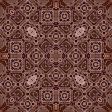 Seamless abstract square pattern. Watercolor and alcohol ink. Author's patter Illustrazione stock