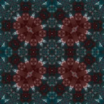 Seamless abstract square pattern. Watercolor and alcohol ink. Author's patter Stock Illustration
