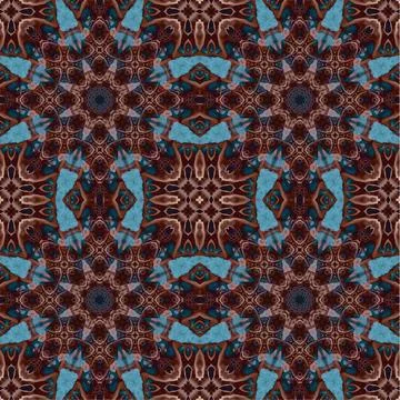 Seamless abstract square pattern. Watercolor art texture イラスト素材