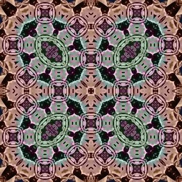 Seamless abstract square pattern. Watercolor and alcohol ink. Author's patter Stock Illustration