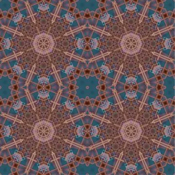 Seamless abstract square pattern. Watercolor art texture Illustrazione stock