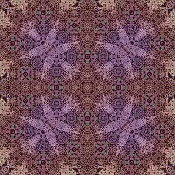 Seamless abstract square pattern. Watercolor and alcohol ink. Author's patter Stock Illustration