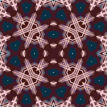 Seamless abstract square pattern. Watercolor and alcohol ink. Author's patter Stock Illustration