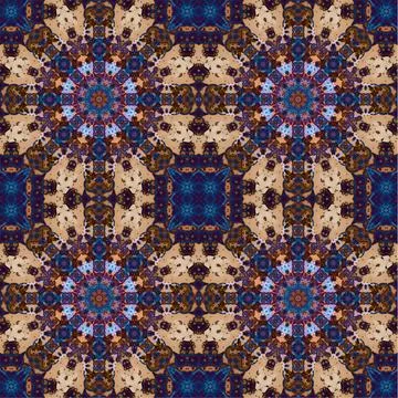 Seamless abstract square pattern. Watercolor art texture Stock Illustration