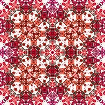 Seamless abstract square pattern. Watercolor and alcohol ink. Author's patter Stock Illustration