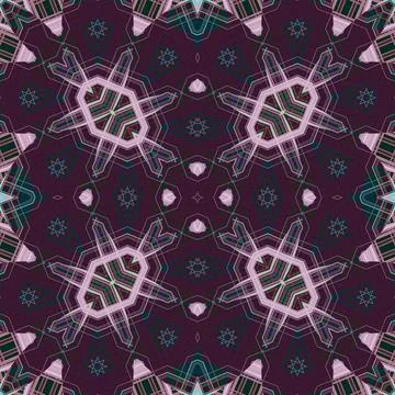 Seamless abstract square pattern. Watercolor and alcohol ink. Author's patter Stock Illustration