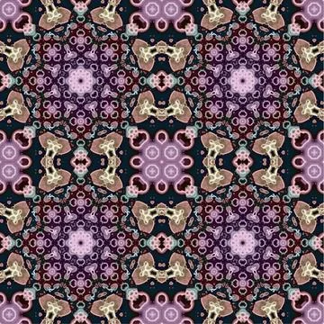 Seamless abstract square pattern. Watercolor art texture Stock Illustration