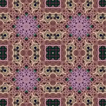 Seamless abstract square pattern. Watercolor art texture Illustrazione stock
