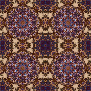 Seamless abstract square pattern. Watercolor art texture Stock Illustration