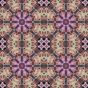 Seamless abstract square pattern. Watercolor art texture Stock Illustration