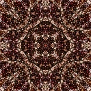 Seamless abstract square pattern. Watercolor and alcohol ink. Author's patter Stock Illustration
