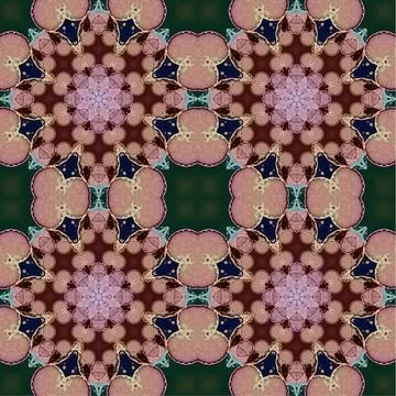 Seamless abstract square pattern. Watercolor art texture Stock Illustration