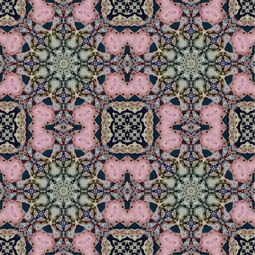 Seamless abstract square pattern. Watercolor art texture Stock Illustration