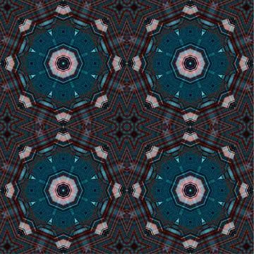 Seamless abstract square pattern. Watercolor art texture Illustrazione stock