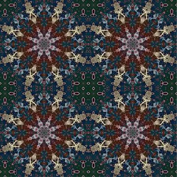 Seamless abstract square pattern. Watercolor art texture Stock Illustration