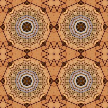 Seamless abstract square pattern. Watercolor art texture Stock Illustration