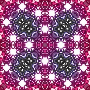 Seamless abstract square pattern. Watercolor and alcohol ink. Author's patter Stock Illustration