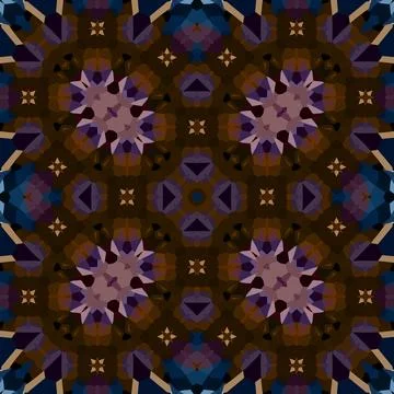 Seamless abstract square pattern. Watercolor and alcohol ink. Author's patter Stock Illustration