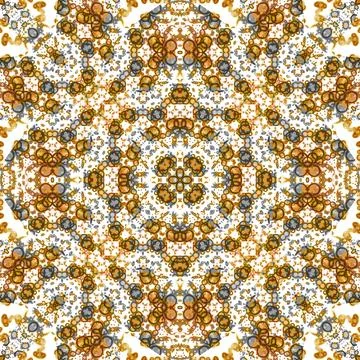 Seamless abstract square pattern. Watercolor and alcohol ink. Author's patter Illustrazione stock