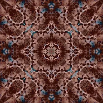 Seamless abstract square pattern. Watercolor and alcohol ink. Author's patter Illustrazione stock