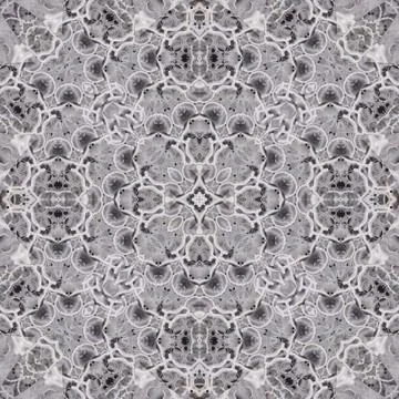 Seamless abstract square pattern. Watercolor and alcohol ink. Author's patter Stock Illustration