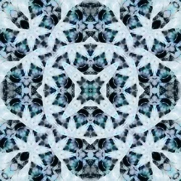 Seamless abstract square pattern. Watercolor and alcohol ink. Author's patter Stock Illustration