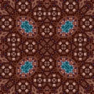 Seamless abstract square pattern. Watercolor and alcohol ink. Author's patter Stock Illustration