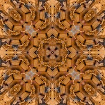 Seamless abstract square pattern. Watercolor and alcohol ink. Author's patter Stock Illustration