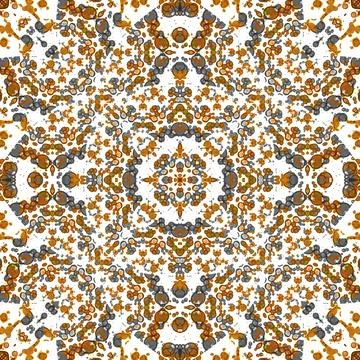 Seamless abstract square pattern. Watercolor and alcohol ink. Author's patter Illustrazione stock