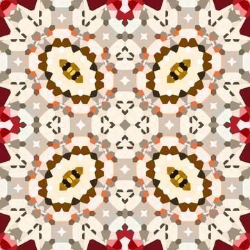 Seamless abstract square pattern. Watercolor and alcohol ink. Author's patter Stock Illustration