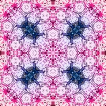 Seamless abstract square pattern. Watercolor and alcohol ink. Author's patter Illustrazione stock