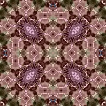 Seamless abstract square pattern. Watercolor and alcohol ink. Author's patter Stock Illustration