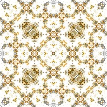 Seamless abstract square pattern. Watercolor and alcohol ink. Author's patter Stock Illustration