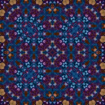 Seamless abstract square pattern. Watercolor and alcohol ink. Author's patter Illustrazione stock