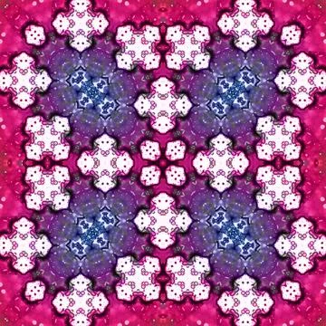 Seamless abstract square pattern. Watercolor and alcohol ink. Author's patter Stock Illustration