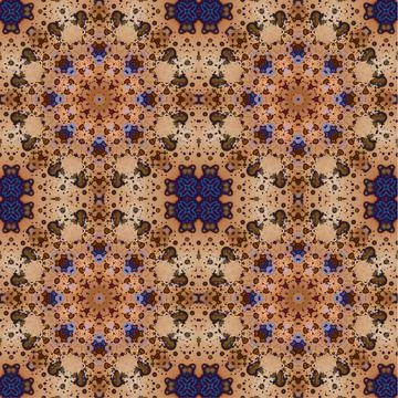 Seamless abstract square pattern. Watercolor art texture Stock Illustration