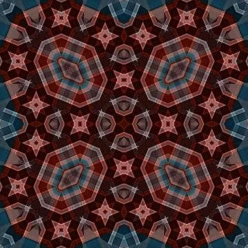 Seamless abstract square pattern. Watercolor and alcohol ink. Author's patter Stock Illustration