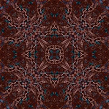 Seamless abstract square pattern. Watercolor and alcohol ink. Author's patter Illustrazione stock