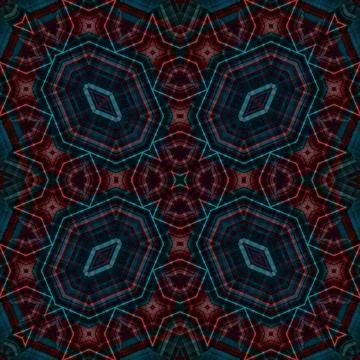 Seamless abstract square pattern. Watercolor and alcohol ink. Author's patter Stock Illustration