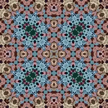 Seamless abstract square pattern. Watercolor and alcohol ink. Author's patter Illustrazione stock