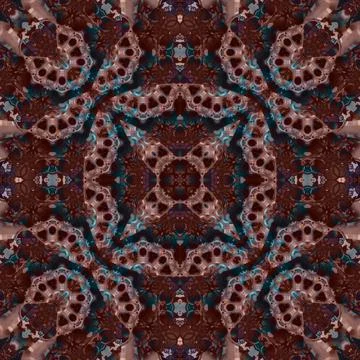 Seamless abstract square pattern. Watercolor and alcohol ink. Author's patter Illustrazione stock