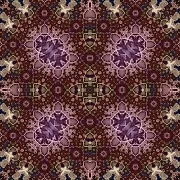 Seamless abstract square pattern. Watercolor and alcohol ink. Author's patter Stock Illustration